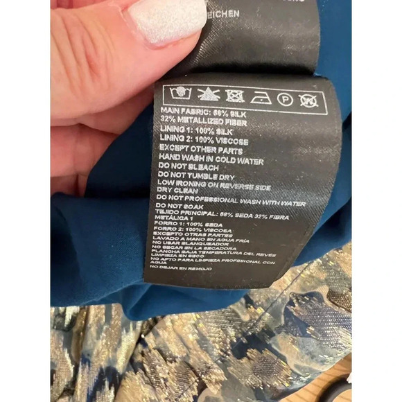 ba&sh Black and Cream Maxi Skirt - Picture 4 of 14